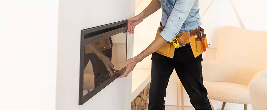 Metal Fireplace Installation in Westland, Michigan