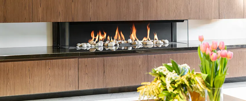 Double-height Fireplace Design Refurbishment in Westland, Michigan