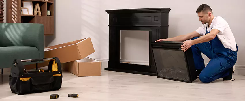 Old Rusted Metal Fireplace Repair And Replacement in Westland, MI